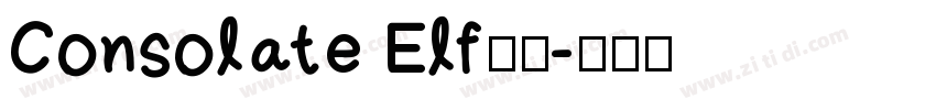 Consolate Elf字体字体转换